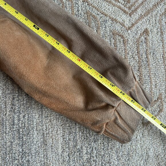 Vintage Brown Suede & Leather Fur Hood Parka 90s Streetwear Cabincore Jacket L - Picture 15 of 16